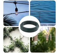 vidaXL Fence Binding Wire Green 80 m PVC