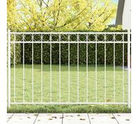 vidaXL Fence Element ASSEN White 170 x 80 cm Steel