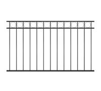 vidaXL Fence Panel Assen Steel 163x80 cm Black