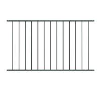 Fence Panel Woerden Powder-coated Steel 1.7x1 m Anthracite