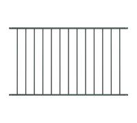 vidaXL Fence Panel Powder-coated Steel 1.7x1.17 m Anthracite