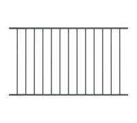 vidaXL Fence Panel Powder-coated Steel 1.7x1.25 m Anthracite UK