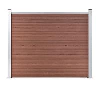 vidaXL Fence Panel WPC 180x146 cm Brown