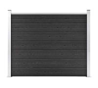 vidaXL Fence Panel WPC 180x146 cm Grey