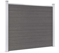 Vidaxl Fence Panel Wpc 180X146 Cm Grey