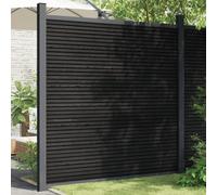 vidaXL Fence Panel WPC Grey 180x186 cm