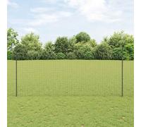 vidaXL Fence Post 11 pcs Grey 140 cm Steel