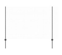 vidaXL Fence Post 44 pcs Grey 200 cm Steel