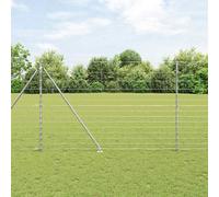 vidaXL Fence Post Galvanized 25 x 1.6 m Steel