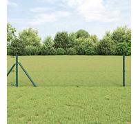 vidaXL Fence Post Green 100 x 0.4 m (13 mm mesh) Steel and PVC