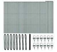 Fence Post Garden Terrace Barrier Outdoor Posts Steel Security Fencing vidaXL