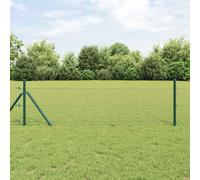 vidaXL Fence Post Grey 50 x 0.8 m (25 mm mesh) Steel and PVC