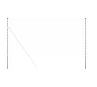 vidaXL Fence Post Kit Silver 140 cm Galvanised Steel The outer fence is corrosion resistant and easy to assemble. The kit includes 12 posts, junction caps, 24 m and