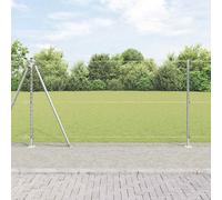 vidaXL Fence Post Silver 10 x 1.2 m (25 mm mesh) Steel