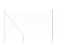 Fence Post Outdoor Garden Terrace Barrier Metal Modern Style Divider vidaXL