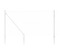 vidaXL Fence Post Silver 25 x 1.2 m (60 x 60 mm mesh) Steel