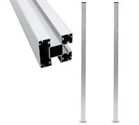 vidaXL Fence Posts 2 pcs Aluminium 185 cm
