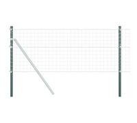 vidaXL Fence posts, powder coated steel posts for outdoor use, 100 cm high, corrosion-resistant, versatile support for your garden fence, UV protection