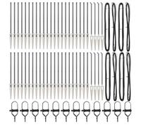 vidaXL Fence Posts with Spike 52 pcs Ø32 mm 100 cm Galvanised Steel
