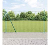 Fence with Post Outdoor Garden Boundary Terrace Barrier Panel Set vidaXL