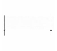 vidaXL Fence with Post Grey, Garden and Terrace, Modern Fence Panel, Outdoor Bar