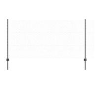 vidaXL Fence with Post Grey, Garden and Terrace, Modern Fence Panel, Outdoor Bar