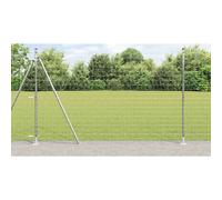 Garden Fence Panel Silver 1.6m H x 10m L Steel PVC Durable Outdoor Weatherproof