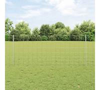 Silver Steel Outdoor Fence 1x25m Durable Privacy Panel for Garden & Yard Use