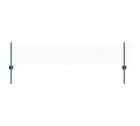 vidaXL Fence with Posts Green 0.4 x 100 m Steel, Garden and Terrace, Durable Outdoor Fence, Customizable Boundary Barrier, Protective Enclosure, Weather Resistant Panels