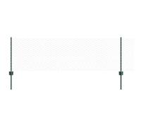 vidaXL Fence with Posts Green 0.6 x 100 m Steel, Garden and Terrace, Durable Outdoor Fence, Customizable Boundary Barrier, Protective Enclosure, Weather Resistant Panels