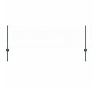 vidaXL Fence with Posts Green 0.6 x 50 m Steel, Garden and Terrace, Durable Outdoor Fence, Customizable Boundary Barrier, Protective Enclosure, Weather Resistant Panels