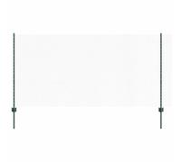 vidaXL Fence with Posts Green 1.2 x 50 m Steel, Garden and Terrace, Durable Outdoor Fence, Customizable Boundary Barrier, Protective Enclosure, Weather Resistant Panels
