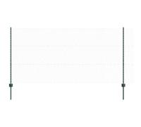 vidaXL Fence with Posts Green 1.2 x 50 m Steel, Garden and Terrace, Durable Outdoor Fence, Customizable Boundary Barrier, Protective Enclosure, Weather Resistant Panels