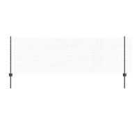 vidaXL Fence with Posts Grey 0.8 x 10 m Steel, Garden and Terrace, Durable Outdoor Fence, Customizable Boundary Barrier, Protective Enclosure, Weather Resistant Panels