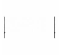 vidaXL Fence with Posts Grey 0.8 x 25 m Steel, Garden and Terrace, Durable Outdoor Fence, Customizable Boundary Barrier, Protective Enclosure, Weather Resistant Panels
