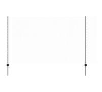 vidaXL Fence with Posts Grey 1.4 x 50 m Steel, Garden and Terrace, Durable Outdoor Fence, Customizable Boundary Barrier, Protective Enclosure, Weather Resistant Panels