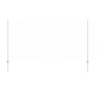 vidaXL Fence with Posts Silver 1.2 x 50 m Steel, Garden and Terrace, Durable Outdoor Fence, Customizable Boundary Barrier, Protective Enclosure, Weather Resistant Panels