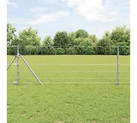 vidaXL Field Fence Silver 50 x 0.8 m Galvanised steel