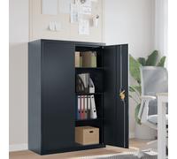 vidaXL File Cabinet Anthracite 90x40x140 cm Steel