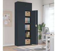 (anthracite, 90 x 40 x 240 cm) vidaXL File Cabinet Storage Cabinet Office Filing Cabinet Storage Unit Steel