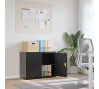 vidaXL File Cabinet Black 90x40x70 cm Steel