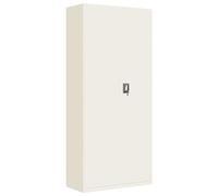 (white, 90 x 40 x 200 cm) vidaXL Office Cabinet Steel Filing Storage File Cabinet Cupboard Under Desk