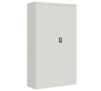 vidaXL File Cabinet Locking Storage Cabinet Filing Cabinet Light Grey Steel