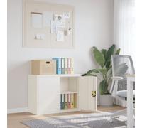 (white, 90 x 40 x 70 cm) vidaXL Office Cabinet Steel Filing Storage File Cabinet Cupboard Under Desk