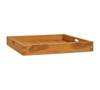 vidaXL Fine Sanded Solid Teak Wood Serving Tray 50x50 cm - A Versatile, Durable, and Aesthetically Pleasing Serving Accessory for Your Home