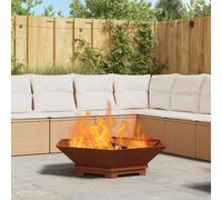 VidaXL Fire Bowl Rusty 100 X 100 X 28 Cm