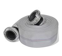 vidaXL Fire Hose 20m 3" Diameter with Storz Couplings - Weather Material, Smooth PVC Lining, Aluminium Alloy Couplings, Easy Storage and Transport