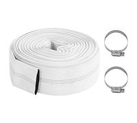 vidaXL Fire Hose - 20m x 3" PVC Plumbing Water Discharge Lay Flat Pipe with Polyester Threads for Domestic/Commercial Use