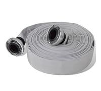 vidaXL 2-inch Diameter Flat Fire Hose | Aluminium-Storz Couplings | 30m Long | for Water Pumps & Non-Professional Firefighting Use | Portable & Easy Storage