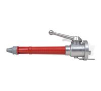 vidaXL Fire Hose Nozzle with 2" C-Storz Coupling - Durable Aluminium and Plastic Construction - Adjustable Water Spray - Jet Range 14m - 160L / min Flow